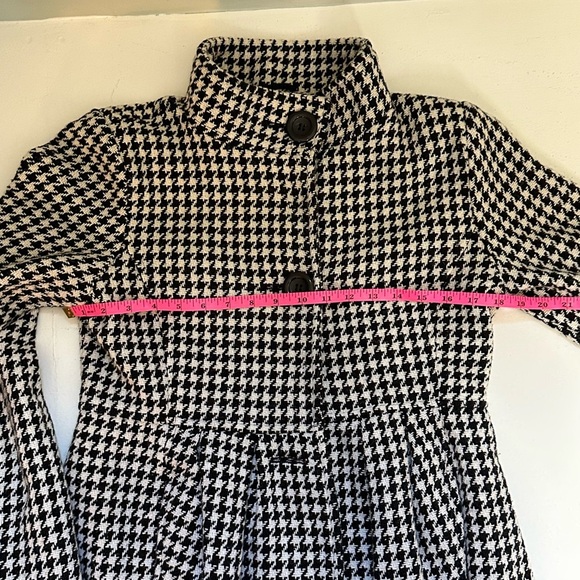 Bitten Sarah Jessica Parker Women Houndstooth wool Blend Black Y2K Size Medium - Picture 8 of 9